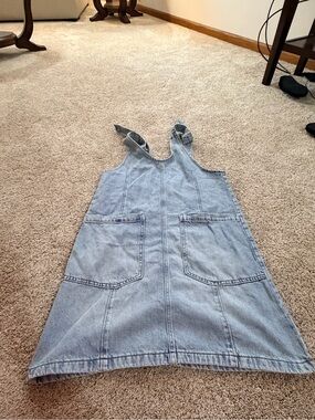Maurices Light Blue Denim Pinafore